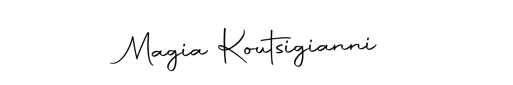 Also we have Magia Koutsigianni name is the best signature style. Create professional handwritten signature collection using Autography-DOLnW autograph style. Magia Koutsigianni signature style 10 images and pictures png