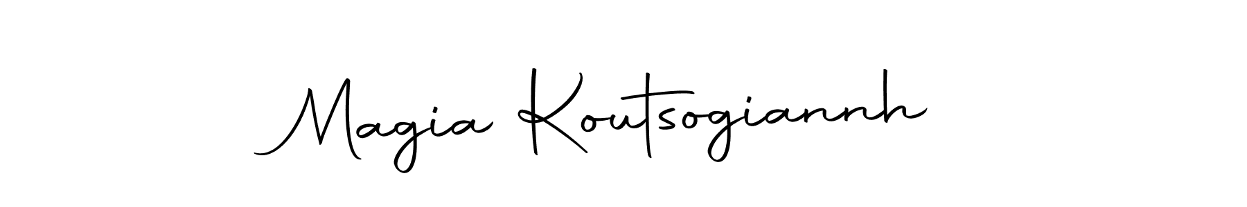 Magia Koutsogiannh stylish signature style. Best Handwritten Sign (Autography-DOLnW) for my name. Handwritten Signature Collection Ideas for my name Magia Koutsogiannh. Magia Koutsogiannh signature style 10 images and pictures png