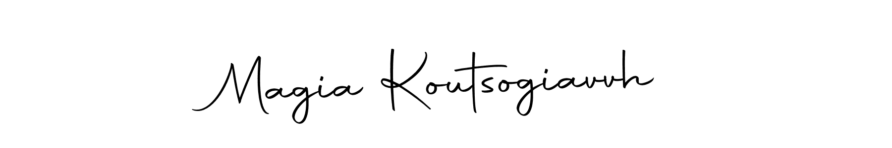 Design your own signature with our free online signature maker. With this signature software, you can create a handwritten (Autography-DOLnW) signature for name Magia Koutsogiavvh. Magia Koutsogiavvh signature style 10 images and pictures png