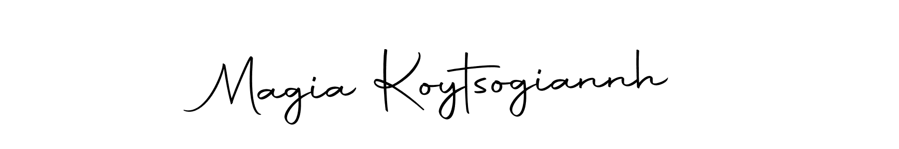 You should practise on your own different ways (Autography-DOLnW) to write your name (Magia Koytsogiannh) in signature. don't let someone else do it for you. Magia Koytsogiannh signature style 10 images and pictures png