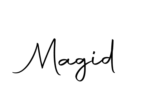 Create a beautiful signature design for name Magid. With this signature (Autography-DOLnW) fonts, you can make a handwritten signature for free. Magid signature style 10 images and pictures png