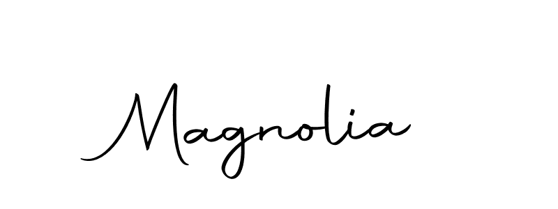 How to make Magnolia name signature. Use Autography-DOLnW style for creating short signs online. This is the latest handwritten sign. Magnolia signature style 10 images and pictures png