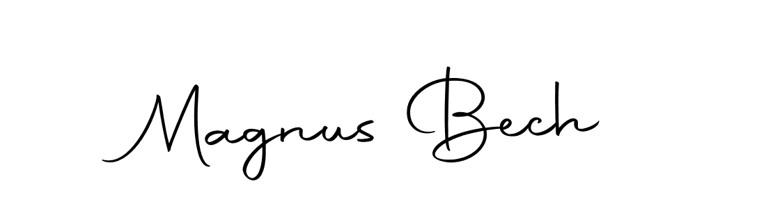 Create a beautiful signature design for name Magnus Bech. With this signature (Autography-DOLnW) fonts, you can make a handwritten signature for free. Magnus Bech signature style 10 images and pictures png