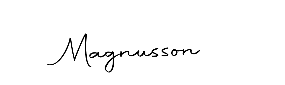 Magnusson  stylish signature style. Best Handwritten Sign (Autography-DOLnW) for my name. Handwritten Signature Collection Ideas for my name Magnusson . Magnusson  signature style 10 images and pictures png