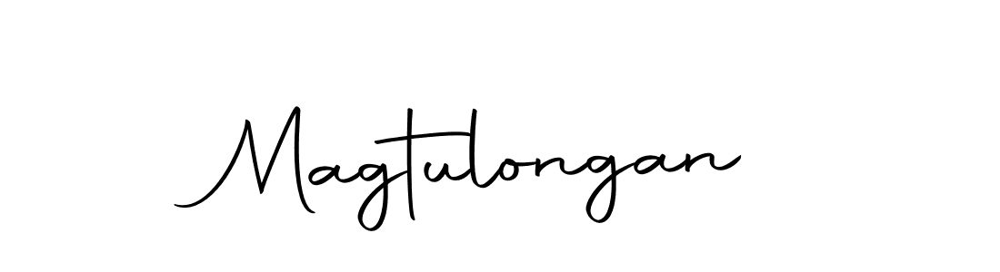 Create a beautiful signature design for name Magtulongan. With this signature (Autography-DOLnW) fonts, you can make a handwritten signature for free. Magtulongan signature style 10 images and pictures png