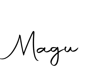 Create a beautiful signature design for name Magu. With this signature (Autography-DOLnW) fonts, you can make a handwritten signature for free. Magu signature style 10 images and pictures png