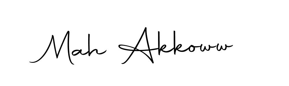 Create a beautiful signature design for name Mah Akkoww. With this signature (Autography-DOLnW) fonts, you can make a handwritten signature for free. Mah Akkoww signature style 10 images and pictures png