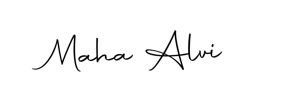 Maha Alvi stylish signature style. Best Handwritten Sign (Autography-DOLnW) for my name. Handwritten Signature Collection Ideas for my name Maha Alvi. Maha Alvi signature style 10 images and pictures png