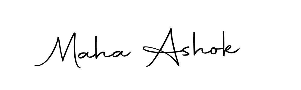 Create a beautiful signature design for name Maha Ashok. With this signature (Autography-DOLnW) fonts, you can make a handwritten signature for free. Maha Ashok signature style 10 images and pictures png
