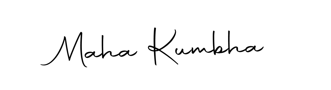 Maha Kumbha stylish signature style. Best Handwritten Sign (Autography-DOLnW) for my name. Handwritten Signature Collection Ideas for my name Maha Kumbha. Maha Kumbha signature style 10 images and pictures png