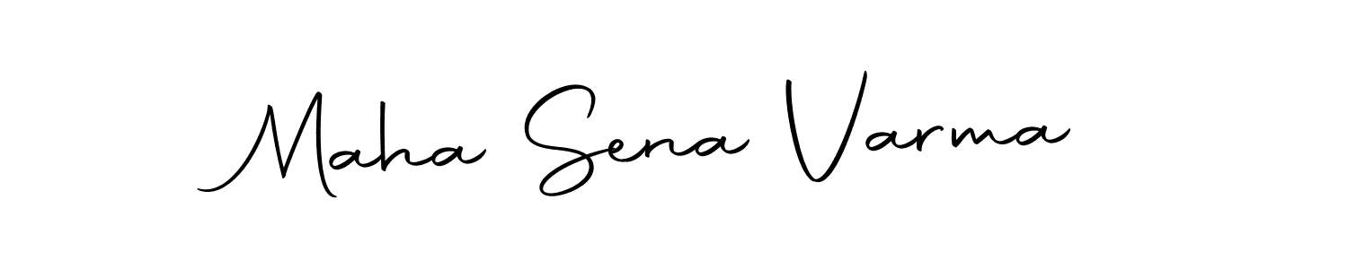 Use a signature maker to create a handwritten signature online. With this signature software, you can design (Autography-DOLnW) your own signature for name Maha Sena Varma. Maha Sena Varma signature style 10 images and pictures png
