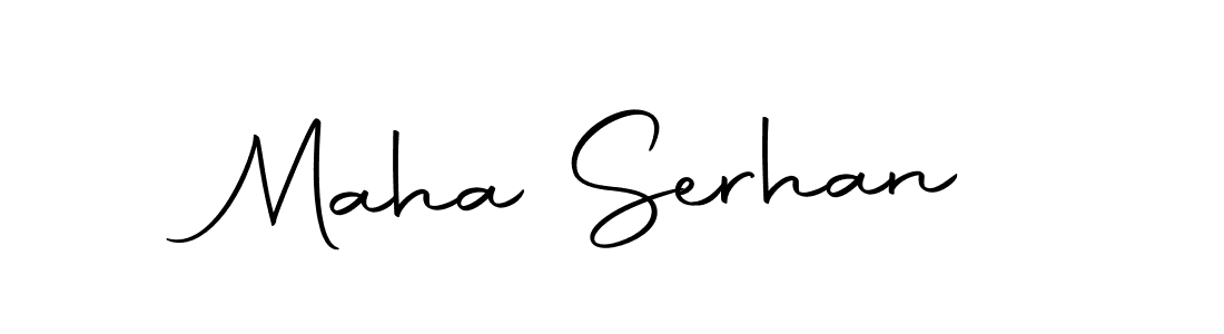 How to make Maha Serhan name signature. Use Autography-DOLnW style for creating short signs online. This is the latest handwritten sign. Maha Serhan signature style 10 images and pictures png