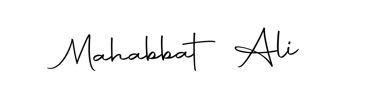 Create a beautiful signature design for name Mahabbat Ali. With this signature (Autography-DOLnW) fonts, you can make a handwritten signature for free. Mahabbat Ali signature style 10 images and pictures png