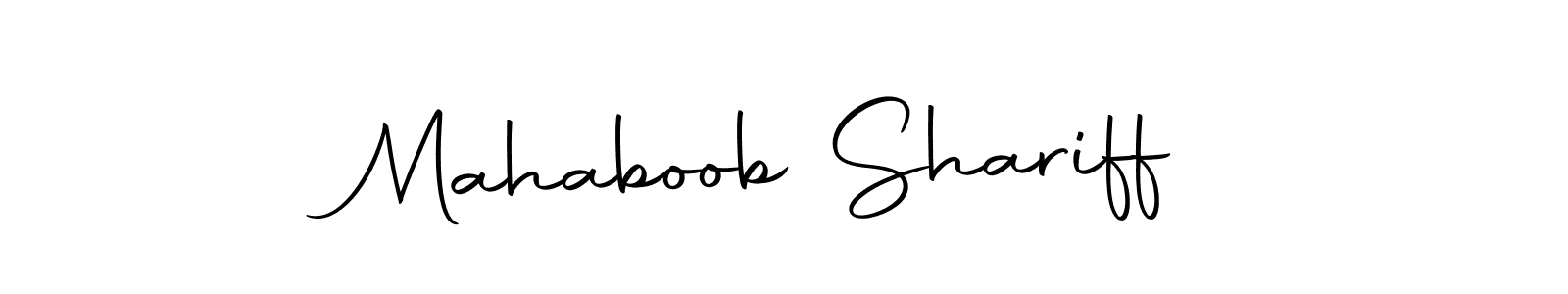 Use a signature maker to create a handwritten signature online. With this signature software, you can design (Autography-DOLnW) your own signature for name Mahaboob Shariff. Mahaboob Shariff signature style 10 images and pictures png