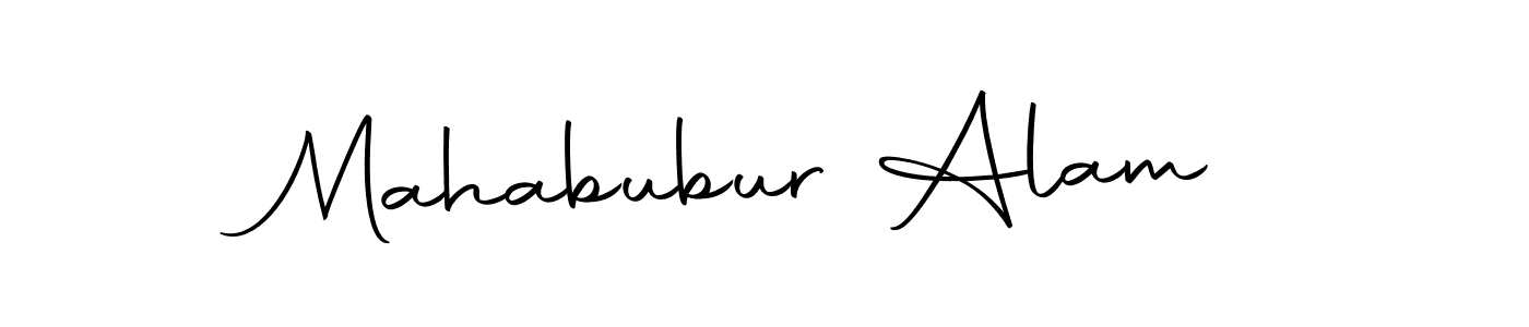 Create a beautiful signature design for name Mahabubur Alam. With this signature (Autography-DOLnW) fonts, you can make a handwritten signature for free. Mahabubur Alam signature style 10 images and pictures png