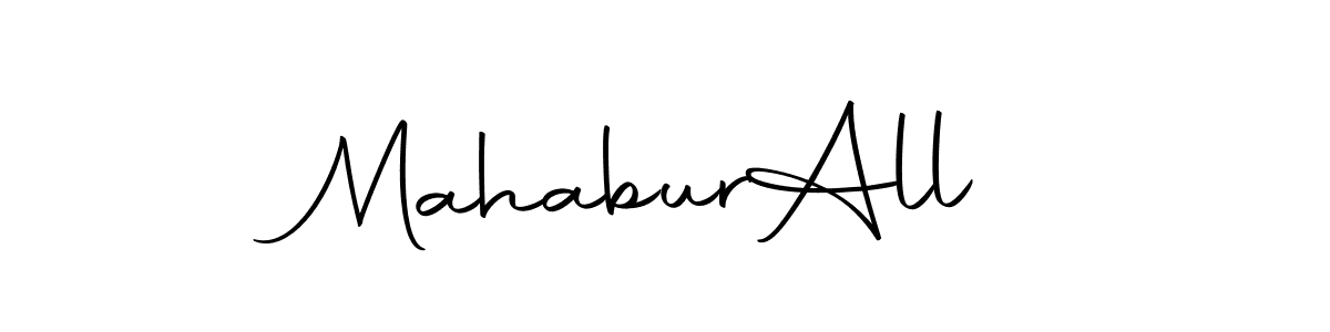 Create a beautiful signature design for name Mahabur  All. With this signature (Autography-DOLnW) fonts, you can make a handwritten signature for free. Mahabur  All signature style 10 images and pictures png