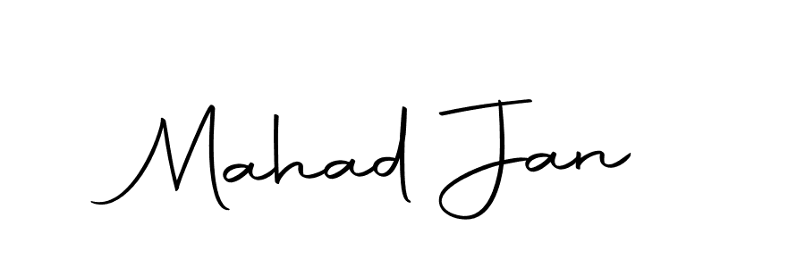 You should practise on your own different ways (Autography-DOLnW) to write your name (Mahad Jan) in signature. don't let someone else do it for you. Mahad Jan signature style 10 images and pictures png