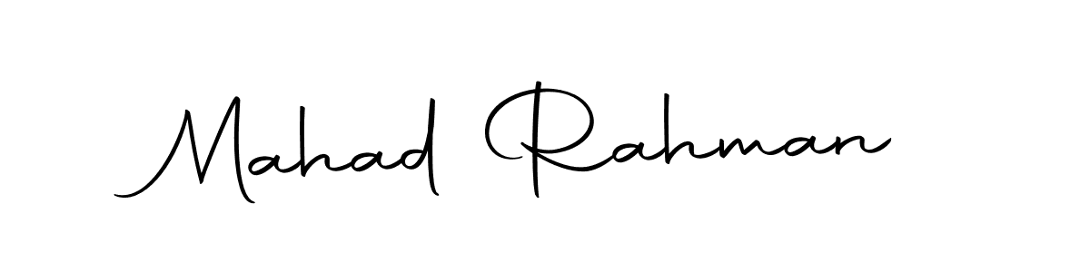 Design your own signature with our free online signature maker. With this signature software, you can create a handwritten (Autography-DOLnW) signature for name Mahad Rahman. Mahad Rahman signature style 10 images and pictures png