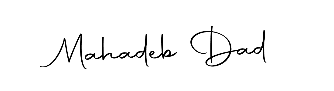 How to make Mahadeb Dad name signature. Use Autography-DOLnW style for creating short signs online. This is the latest handwritten sign. Mahadeb Dad signature style 10 images and pictures png