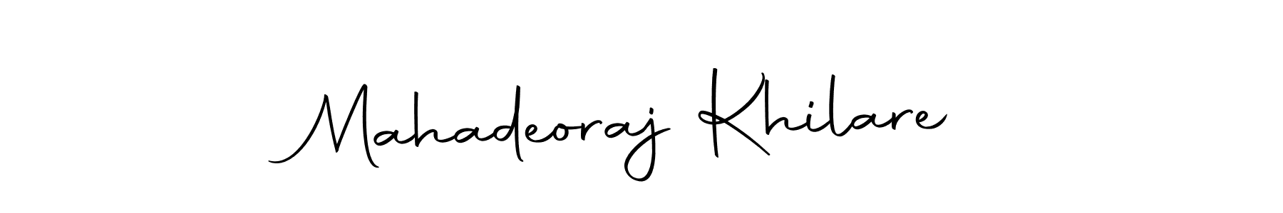 Create a beautiful signature design for name Mahadeoraj Khilare. With this signature (Autography-DOLnW) fonts, you can make a handwritten signature for free. Mahadeoraj Khilare signature style 10 images and pictures png