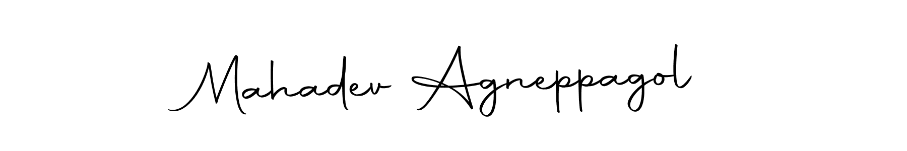 Design your own signature with our free online signature maker. With this signature software, you can create a handwritten (Autography-DOLnW) signature for name Mahadev Agneppagol. Mahadev Agneppagol signature style 10 images and pictures png