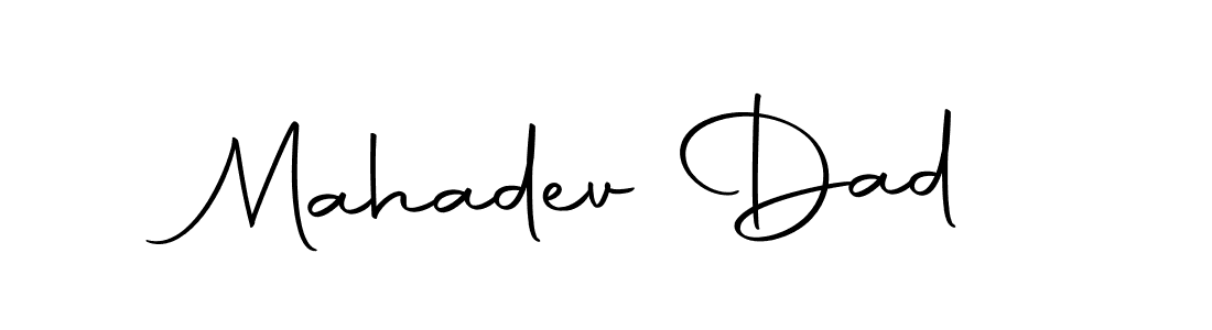 Create a beautiful signature design for name Mahadev Dad. With this signature (Autography-DOLnW) fonts, you can make a handwritten signature for free. Mahadev Dad signature style 10 images and pictures png