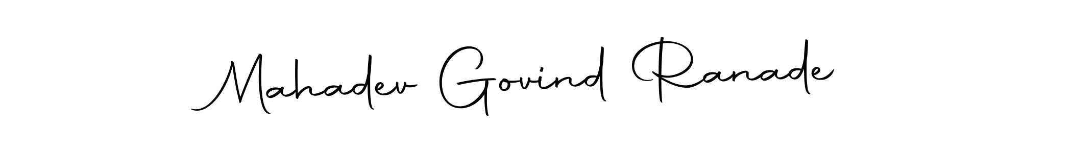 How to make Mahadev Govind Ranade name signature. Use Autography-DOLnW style for creating short signs online. This is the latest handwritten sign. Mahadev Govind Ranade signature style 10 images and pictures png
