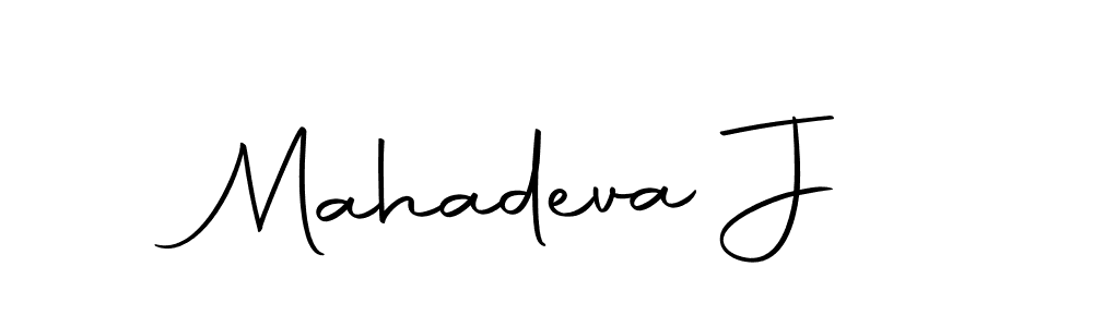 Design your own signature with our free online signature maker. With this signature software, you can create a handwritten (Autography-DOLnW) signature for name Mahadeva J. Mahadeva J signature style 10 images and pictures png