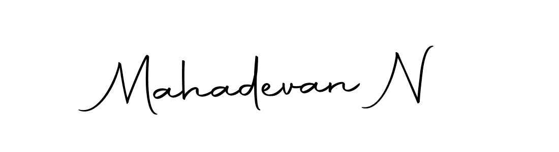 How to make Mahadevan N signature? Autography-DOLnW is a professional autograph style. Create handwritten signature for Mahadevan N name. Mahadevan N signature style 10 images and pictures png
