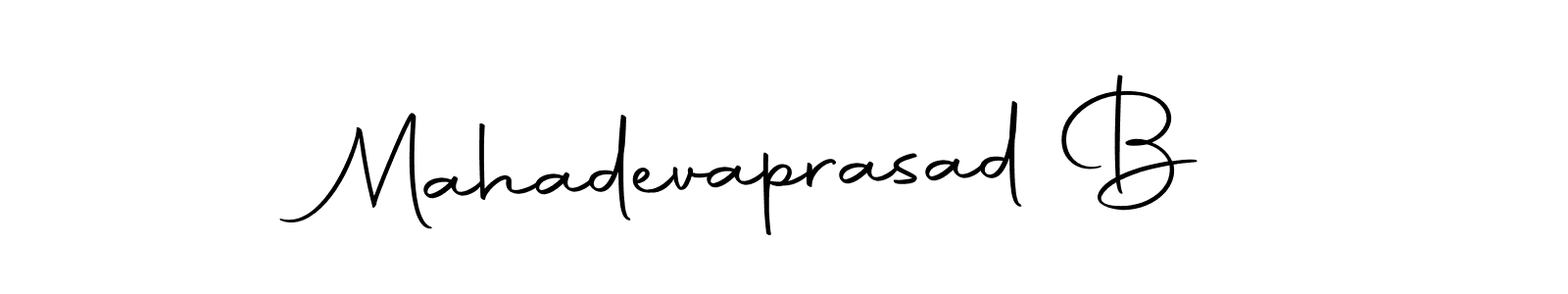 Here are the top 10 professional signature styles for the name Mahadevaprasad B. These are the best autograph styles you can use for your name. Mahadevaprasad B signature style 10 images and pictures png