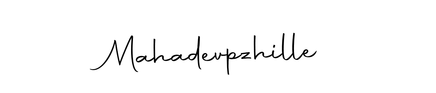 Design your own signature with our free online signature maker. With this signature software, you can create a handwritten (Autography-DOLnW) signature for name Mahadevpzhille. Mahadevpzhille signature style 10 images and pictures png