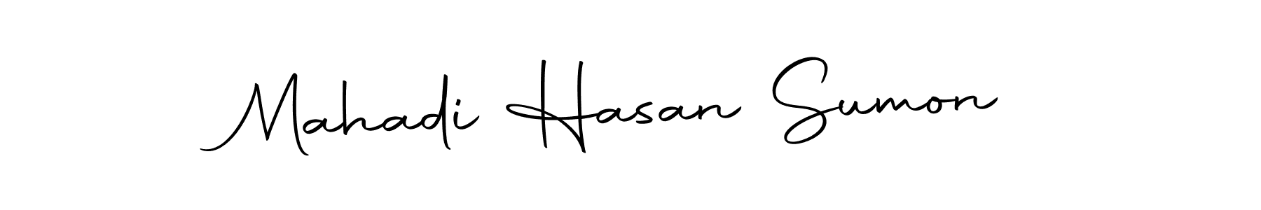 How to make Mahadi Hasan Sumon name signature. Use Autography-DOLnW style for creating short signs online. This is the latest handwritten sign. Mahadi Hasan Sumon signature style 10 images and pictures png