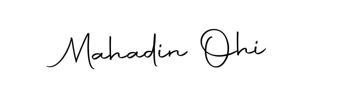 Create a beautiful signature design for name Mahadin Ohi. With this signature (Autography-DOLnW) fonts, you can make a handwritten signature for free. Mahadin Ohi signature style 10 images and pictures png