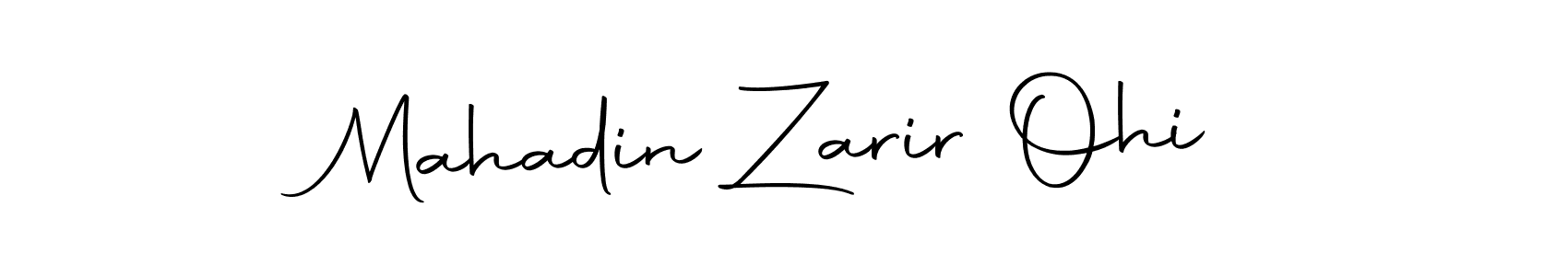 Mahadin Zarir Ohi stylish signature style. Best Handwritten Sign (Autography-DOLnW) for my name. Handwritten Signature Collection Ideas for my name Mahadin Zarir Ohi. Mahadin Zarir Ohi signature style 10 images and pictures png
