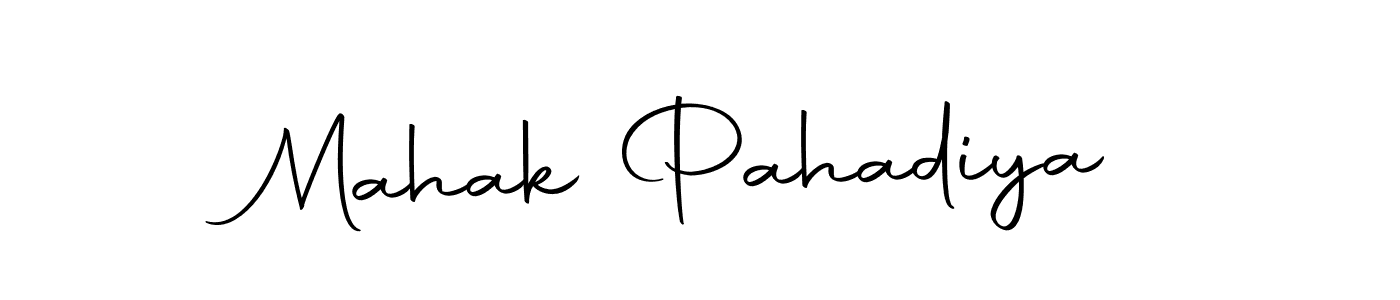 Also we have Mahak Pahadiya name is the best signature style. Create professional handwritten signature collection using Autography-DOLnW autograph style. Mahak Pahadiya signature style 10 images and pictures png