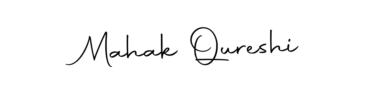 Create a beautiful signature design for name Mahak Qureshi. With this signature (Autography-DOLnW) fonts, you can make a handwritten signature for free. Mahak Qureshi signature style 10 images and pictures png