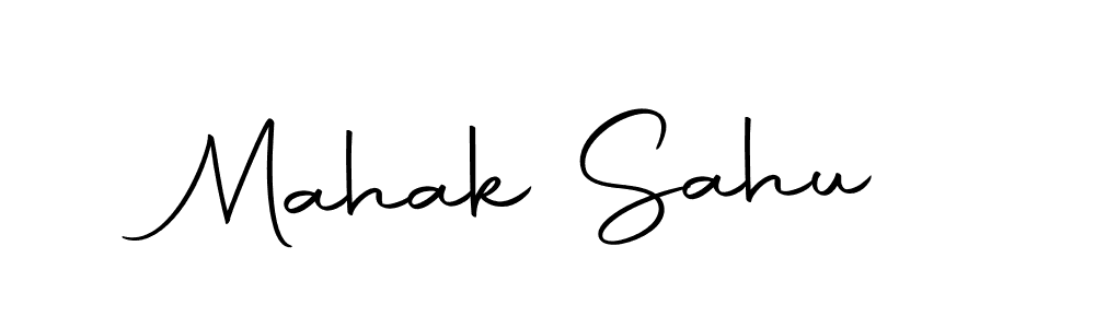 Design your own signature with our free online signature maker. With this signature software, you can create a handwritten (Autography-DOLnW) signature for name Mahak Sahu. Mahak Sahu signature style 10 images and pictures png