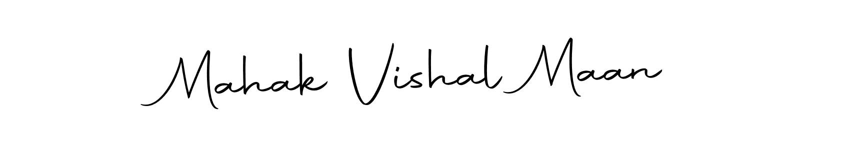 The best way (Autography-DOLnW) to make a short signature is to pick only two or three words in your name. The name Mahak Vishal Maan include a total of six letters. For converting this name. Mahak Vishal Maan signature style 10 images and pictures png