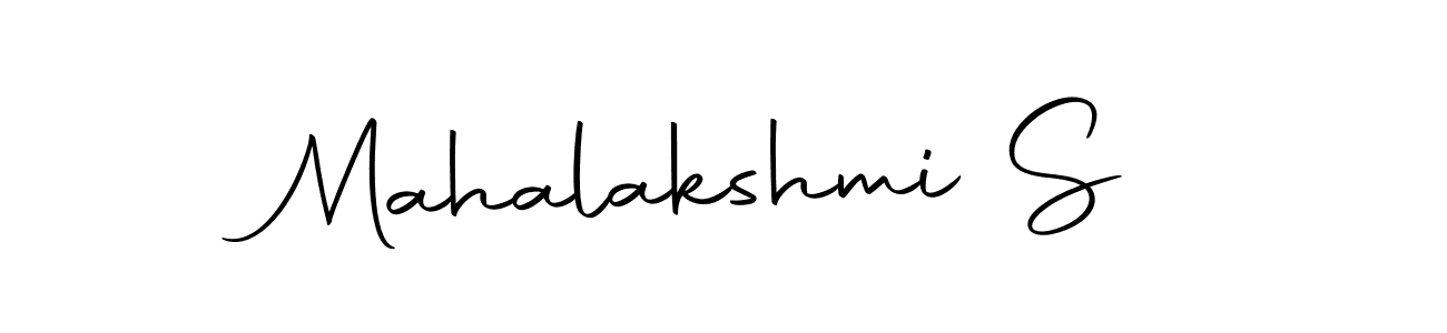 Make a beautiful signature design for name Mahalakshmi S. With this signature (Autography-DOLnW) style, you can create a handwritten signature for free. Mahalakshmi S signature style 10 images and pictures png