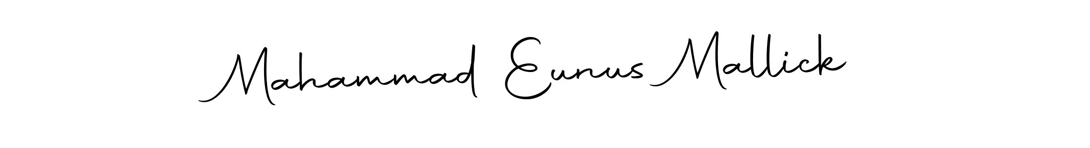 Also we have Mahammad Eunus Mallick name is the best signature style. Create professional handwritten signature collection using Autography-DOLnW autograph style. Mahammad Eunus Mallick signature style 10 images and pictures png