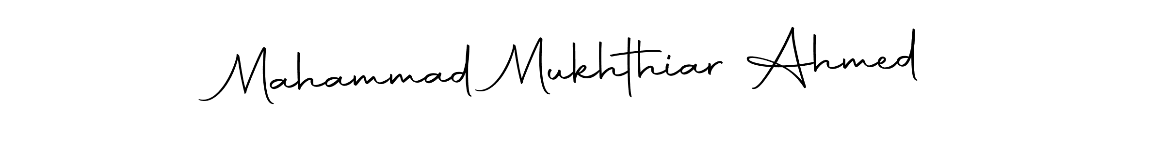 Use a signature maker to create a handwritten signature online. With this signature software, you can design (Autography-DOLnW) your own signature for name Mahammad Mukhthiar Ahmed. Mahammad Mukhthiar Ahmed signature style 10 images and pictures png