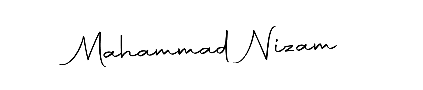How to make Mahammad Nizam name signature. Use Autography-DOLnW style for creating short signs online. This is the latest handwritten sign. Mahammad Nizam signature style 10 images and pictures png