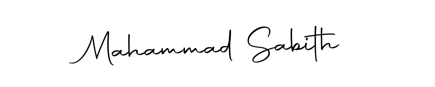 How to make Mahammad Sabith name signature. Use Autography-DOLnW style for creating short signs online. This is the latest handwritten sign. Mahammad Sabith signature style 10 images and pictures png