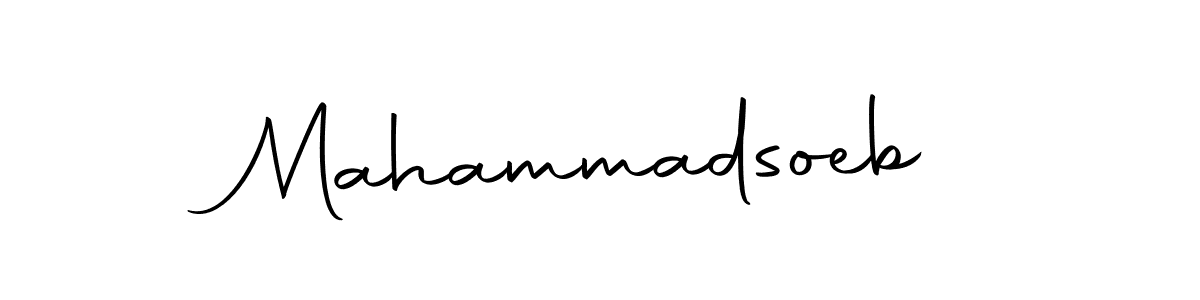 Also we have Mahammadsoeb name is the best signature style. Create professional handwritten signature collection using Autography-DOLnW autograph style. Mahammadsoeb signature style 10 images and pictures png