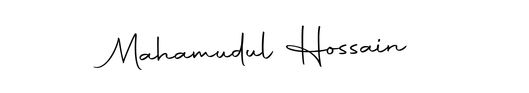 Design your own signature with our free online signature maker. With this signature software, you can create a handwritten (Autography-DOLnW) signature for name Mahamudul Hossain. Mahamudul Hossain signature style 10 images and pictures png