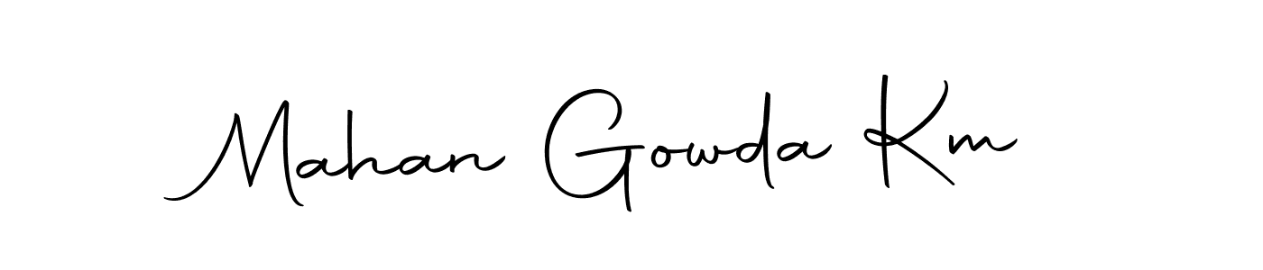 How to make Mahan Gowda Km signature? Autography-DOLnW is a professional autograph style. Create handwritten signature for Mahan Gowda Km name. Mahan Gowda Km signature style 10 images and pictures png