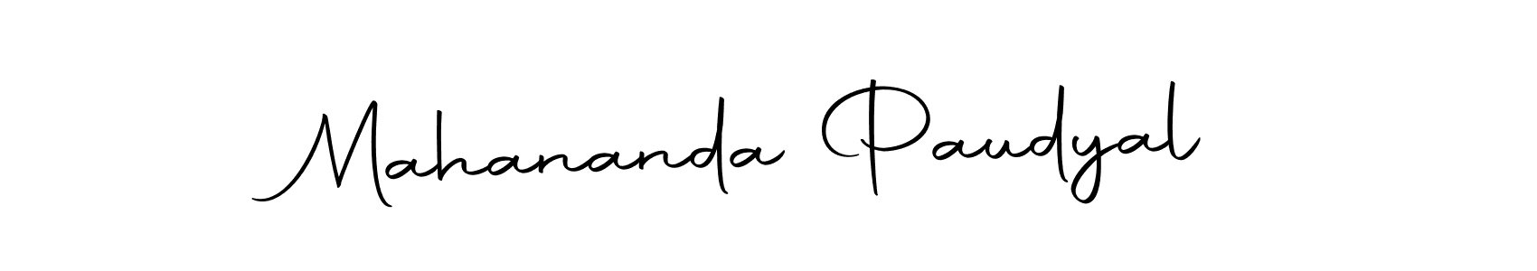 How to make Mahananda Paudyal signature? Autography-DOLnW is a professional autograph style. Create handwritten signature for Mahananda Paudyal name. Mahananda Paudyal signature style 10 images and pictures png