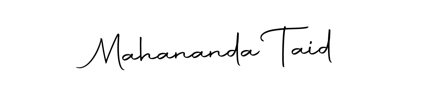 You can use this online signature creator to create a handwritten signature for the name Mahananda Taid. This is the best online autograph maker. Mahananda Taid signature style 10 images and pictures png