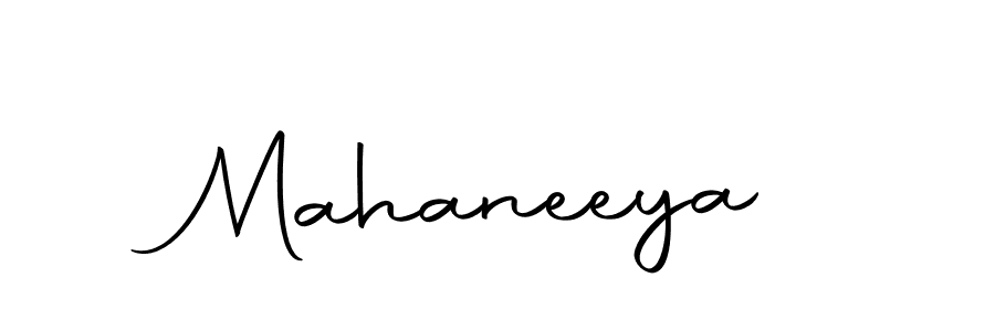 Create a beautiful signature design for name Mahaneeya. With this signature (Autography-DOLnW) fonts, you can make a handwritten signature for free. Mahaneeya signature style 10 images and pictures png