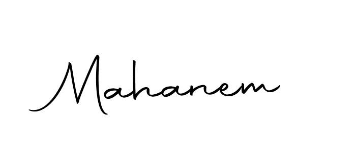 Design your own signature with our free online signature maker. With this signature software, you can create a handwritten (Autography-DOLnW) signature for name Mahanem. Mahanem signature style 10 images and pictures png